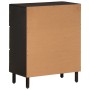 Sideboard aus massivem schwarzem Mangoholz, 60 x 33 x 75 cm von , Sideboards - Ref: Foro24-356822, Preis: 133,99 €, Rabatt: %