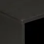 Solid black mango wood nightstand 50x33x60 cm by , Nightstands - Ref: Foro24-356829, Price: 67,06 €, Discount: %