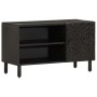 Solid black mango wood TV cabinet 80x31x46 cm by , TV Furniture - Ref: Foro24-356834, Price: 88,06 €, Discount: %