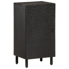 Solid black mango wood sideboard 40x33x75 cm by , Sideboards - Ref: Foro24-356843, Price: 97,49 €, Discount: %