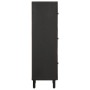 Aparador alto madera maciza de mango negro 40x33x110 cm de , Aparadores - Ref: Foro24-356848, Precio: 174,58 €, Descuento: %