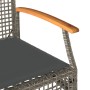 Garden bench with gray synthetic rattan and acacia wood cushion by , garden benches - Ref: Foro24-366256, Price: 102,86 €, Di...