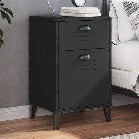 VIKEN nightstand black engineered wood by , Nightstands - Ref: Foro24-374915, Price: 67,99 €, Discount: %