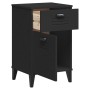 VIKEN nightstand black engineered wood by , Nightstands - Ref: Foro24-374915, Price: 68,55 €, Discount: %