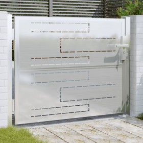 Stainless steel garden gate 100x75 cm by , garden gates - Ref: Foro24-376474, Price: 130,20 €, Discount: %