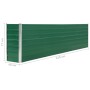 Raised green galvanized steel planter 320x40x77 cm by vidaXL, Pots and planters - Ref: Foro24-47049, Price: 78,92 €, Discount: %