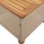 Tisch und Stühle mit Kissen 3 Stück PE Rattan beige Akazienholz von , Gartensets - Ref: Foro24-366311, Preis: 193,36 €, Rabat...