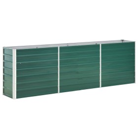 Green galvanized steel garden bed 240x40x77 cm by vidaXL, Pots and planters - Ref: Foro24-47041, Price: 60,88 €, Discount: %