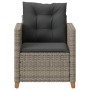 Garden armchair with gray synthetic rattan cushions by , Garden chairs - Ref: Foro24-366318, Price: 117,70 €, Discount: %