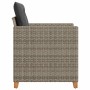 Garden armchair with gray synthetic rattan cushions by , Garden chairs - Ref: Foro24-366318, Price: 117,70 €, Discount: %