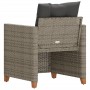 Garden armchair with gray synthetic rattan cushions by , Garden chairs - Ref: Foro24-366318, Price: 117,70 €, Discount: %