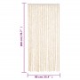 Beige-weißer Chenille-Fliegenschutzvorhang, 90 x 200 cm von , Moskitonetze für Fenster - Ref: Foro24-377341, Preis: 55,99 €, ...