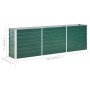 Green galvanized steel garden bed 240x40x77 cm by vidaXL, Pots and planters - Ref: Foro24-47041, Price: 60,99 €, Discount: %