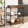 Oak brown engineered wood kitchen cart 81.5x41x92.5cm by , Kitchen and dining carts - Ref: Foro24-842345, Price: 79,30 €, Dis...