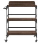 Oak brown engineered wood kitchen cart 81.5x41x92.5cm by , Kitchen and dining carts - Ref: Foro24-842345, Price: 79,30 €, Dis...