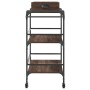 Oak brown engineered wood kitchen cart 81.5x41x92.5cm by , Kitchen and dining carts - Ref: Foro24-842345, Price: 79,30 €, Dis...