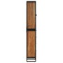 Iron and solid acacia wood bathroom cabinet 40x27x190 cm by , bathroom vanities - Ref: Foro24-3217118, Price: 390,99 €, Disco...