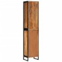 Iron and solid acacia wood bathroom cabinet 40x27x190 cm by , bathroom vanities - Ref: Foro24-3217118, Price: 390,99 €, Disco...