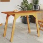 Garden dining table solid acacia wood 110x56x75 cm by , Garden tables - Ref: Foro24-366372, Price: 96,32 €, Discount: %