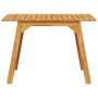 Garden dining table solid acacia wood 110x56x75 cm by , Garden tables - Ref: Foro24-366372, Price: 96,32 €, Discount: %