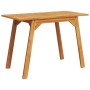 Garden dining table solid acacia wood 110x56x75 cm by , Garden tables - Ref: Foro24-366372, Price: 96,32 €, Discount: %