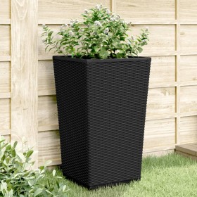 Planters 4 units PP black 32.5x32.5x57 cm by , Pots and planters - Ref: Foro24-367853, Price: 138,99 €, Discount: %