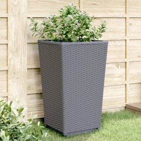 Planters 4 units PP gray 32.5x32.5x57 cm by , Pots and planters - Ref: Foro24-367851, Price: 121,54 €, Discount: %