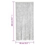 Gray chenille fly curtain 90x200 cm by , Mosquito nets for windows - Ref: Foro24-377348, Price: 57,63 €, Discount: %