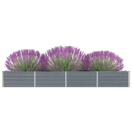 Galvanized steel garden bed in gray, 320x40x45 cm by vidaXL, Pots and planters - Ref: Foro24-47052, Price: 52,99 €, Discount: %