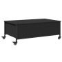 Mesa de centro con ruedas madera ingeniería negro 91x55x34 cm de , Mesas de centro - Ref: Foro24-842296, Precio: 82,50 €, Des...