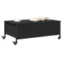 Mesa de centro con ruedas madera ingeniería negro 91x55x34 cm de , Mesas de centro - Ref: Foro24-842296, Precio: 82,50 €, Des...