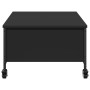 Mesa de centro con ruedas madera ingeniería negro 91x55x34 cm de , Mesas de centro - Ref: Foro24-842296, Precio: 82,50 €, Des...