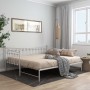 White metal removable sofa bed frame 90x200 cm by vidaXL, Beds and slatted bases - Ref: Foro24-324759, Price: 157,18 €, Disco...