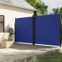 Blue retractable side awning 220x600 cm by , Umbrellas - Ref: Foro24-4004866, Price: 170,99 €, Discount: %