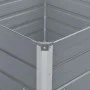 Gray galvanized steel elevated planter 100x100x45 cm by vidaXL, Pots and planters - Ref: Foro24-47022, Price: 35,66 €, Discou...