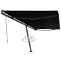 Manual retractable foot awning anthracite gray 600x300 cm by , Awnings - Ref: Foro24-3069799, Price: 632,62 €, Discount: %