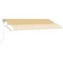 Toldo automático LED sensor de viento amarillo blanco 400x300cm de , Toldos - Ref: Foro24-3069553, Precio: 716,33 €, Descuent...