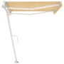 Toldo automático LED sensor de viento amarillo blanco 400x300cm de , Toldos - Ref: Foro24-3069553, Precio: 716,33 €, Descuent...