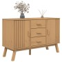 OLDEN sideboard solid brown pine wood 114x43x73.5 cm by , Sideboards - Ref: Foro24-358597, Price: 190,65 €, Discount: %