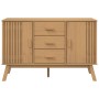 OLDEN sideboard solid brown pine wood 114x43x73.5 cm by , Sideboards - Ref: Foro24-358597, Price: 190,65 €, Discount: %