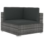 Garden sofa set with 3-piece synthetic rattan gray cushions by vidaXL, Garden sets - Ref: Foro24-47266, Price: 274,99 €, Disc...