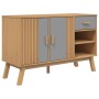 OLDEN Sideboard aus massivem Kiefernholz grau und braun 114x43x73,5 cm von , Sideboards - Ref: Foro24-358607, Preis: 154,94 €...