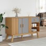 OLDEN sideboard solid pine wood gray and brown 114x43x73.5 cm by , Sideboards - Ref: Foro24-358607, Price: 154,94 €, Discount: %