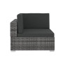 Set Gartensofas mit Kissen 3 Stück synthetisches Rattangrau von vidaXL, Gartensets - Ref: Foro24-47266, Preis: 274,99 €, Raba...