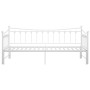 Estructura de sofá cama extraíble de metal blanco 90x200 cm de vidaXL, Camas y somieres - Ref: Foro24-324759, Precio: 157,18 ...