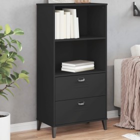 Librería VIKEN madera de ingeniería negro 60x35x123 cm de , Librerías y estanterías - Ref: Foro24-374948, Precio: 128,99 €, D...