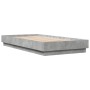 Estructura de cama madera de ingeniería gris hormigón 90x190 cm de , Camas y somieres - Ref: Foro24-839633, Precio: 91,57 €, ...