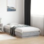 Estructura de cama madera de ingeniería gris hormigón 90x190 cm de , Camas y somieres - Ref: Foro24-839633, Precio: 91,57 €, ...