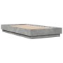 Estructura de cama madera de ingeniería gris hormigón 90x190 cm de , Camas y somieres - Ref: Foro24-839633, Precio: 91,57 €, ...