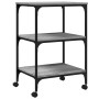 Printer stand 3 levels gray Sonoma 50x41x75 cm by , Printer supports - Ref: Foro24-842289, Price: 51,99 €, Discount: %